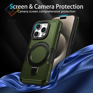 Ốp Điện Thoại Mềm Nhám Chống Rơi Có Giá Đỡ Xoay Cho iphone15 14 13 12 11 pro max 7 8 plus 14 15plus xr xs max