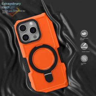 Ốp Điện Thoại Mềm Nhám Chống Rơi Có Giá Đỡ Xoay Cho iphone15 14 13 12 11 pro max 7 8 plus 14 15plus xr xs max