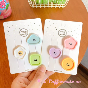 ⚡CM⚡kẹp tóc nhỏ kẹp tóc mái phụ kiện tóc kẹp mỏ vịt kẹp tóc cho bé gái kẹp tóc kẹp tóc hàn quốc kẹp kẹp tóc cute kẹp tóc cho bé Kẹp Tóc Hình Mặt Cười Hoạt Hình Mini Dễ Thương Phong C