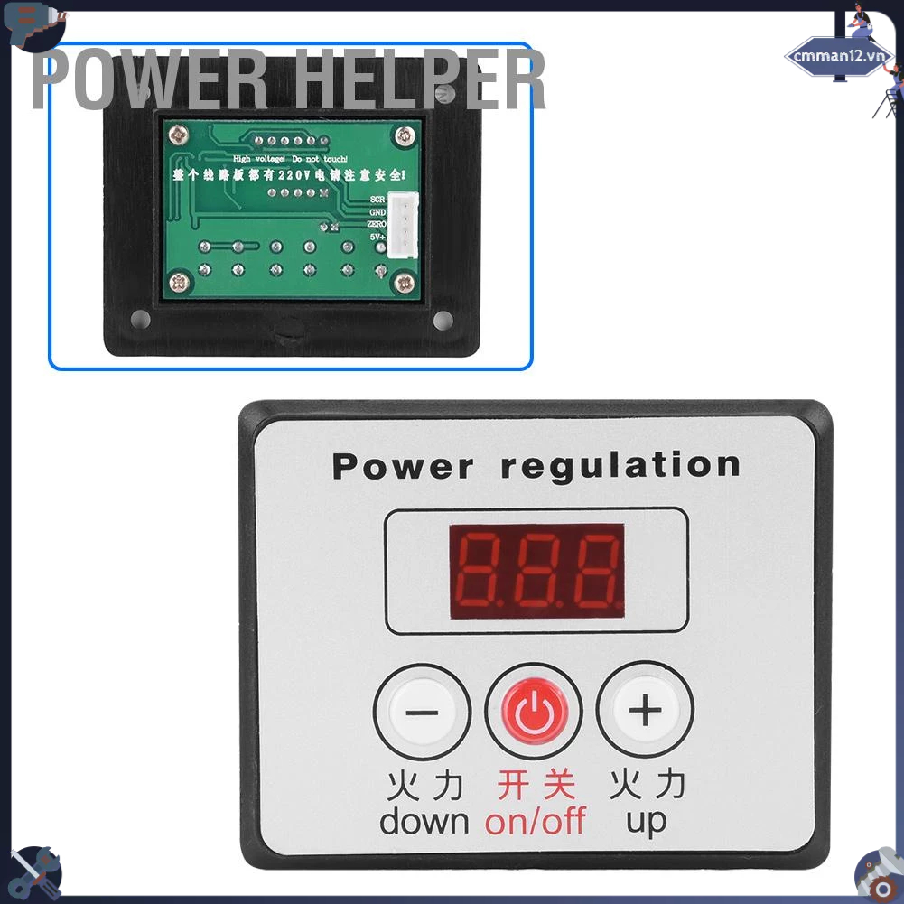 Power Helper Bộ điều chỉnh điện áp kỹ thuật số 10000W SCR Điều khiển ...