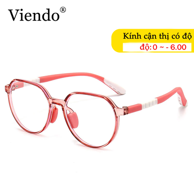 Kính Trẻ Em VIENDO Mắt Kính Cận Gọng Chống Ánh Sáng Xanh Tia UV Chống Bụi Cho Bé Trai Và Bé Gái Thời Trang Từ 3~12 Tuổi