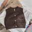 Áo Khoác cardigan Dệt Kim Màu Trơn Đơn Giản Thời Trang Xuân Thu Cho Bé Trai Và Gái