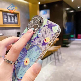 Ốp Điện Thoại Họa Tiết Hoa Mẫu Mới Bảo Vệ camera Cho iPhone 11 12 13 14 15 pro max 11 pro max