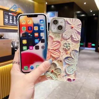 Ốp Điện Thoại Họa Tiết Hoa Mẫu Mới Bảo Vệ camera Cho iPhone 11 12 13 14 15 pro max 11 pro max