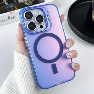 Sang Trọng Ốp Điện Thoại Cứng Nhám Từ Tính Bảo Vệ Ống Kính Cho iphone 15 pro max 14 13 12 11 pro max 15 plus
