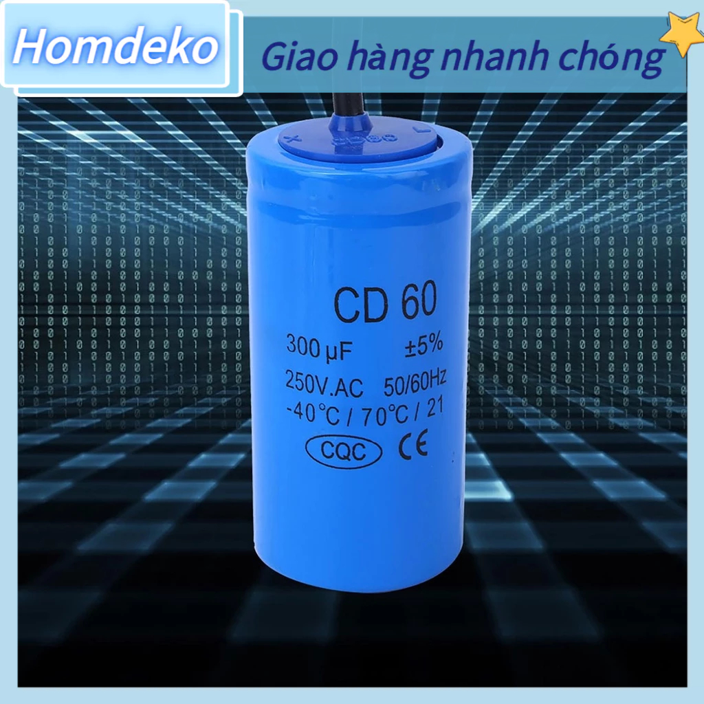 Tụ Điện CD60 250V 300uf Chống Nổ Thiết Bị Gia Dụng | Shopee Việt Nam