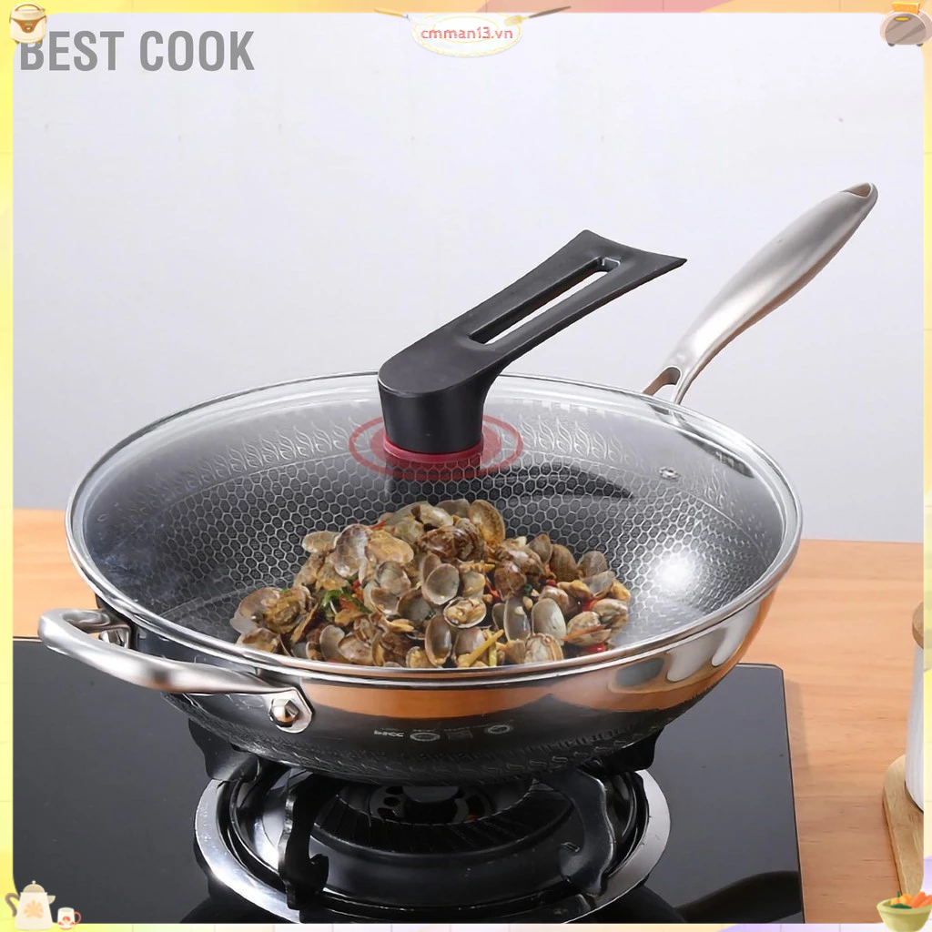 Best cook Chảo inox hai mặt tổ ong 3 lớp chống dính Dễ dàng vệ sinh ...