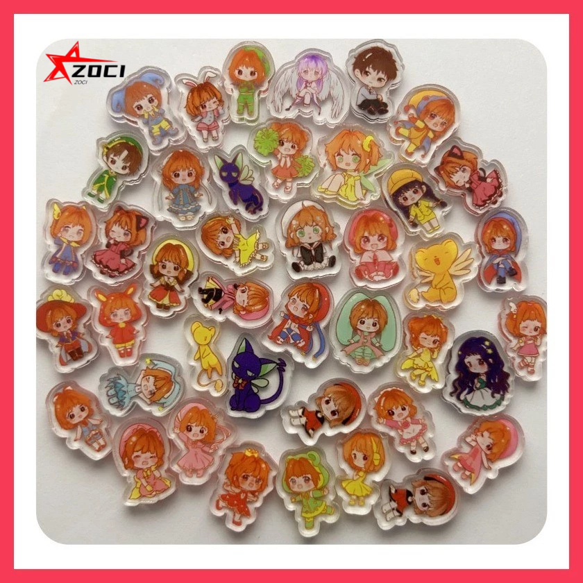 10 Miếng (Ngẫu Nhiên) 2cm Cardcaptor Sakura Kinomoto Sakura Ri Syaoran Tsukishiro Yukito Touya Kinomoto Acrylic Mảnh Nhỏ Mảnh Nhỏ Acrylic Handmade diy Vật tư tiêu hao Acrylic Piece Mini Mix