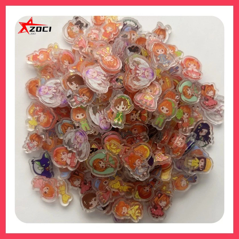 10 Miếng (Ngẫu Nhiên) 2cm Cardcaptor Sakura Kinomoto Sakura Ri Syaoran Tsukishiro Yukito Touya Kinomoto Acrylic Mảnh Nhỏ Mảnh Nhỏ Acrylic Handmade diy Vật tư tiêu hao Acrylic Piece Mini Mix