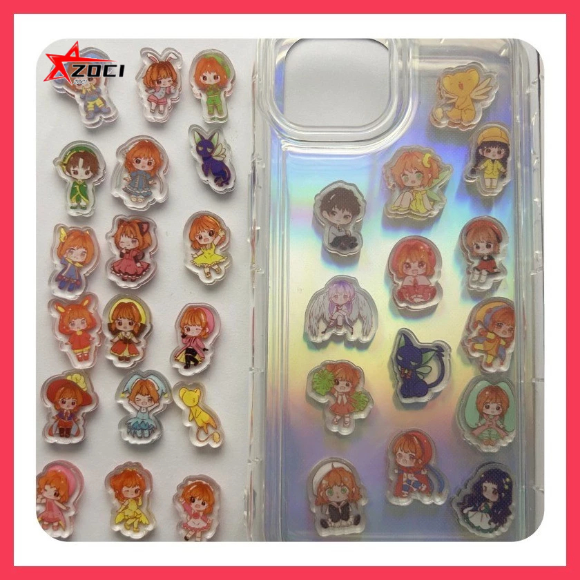 10 Miếng (Ngẫu Nhiên) 2cm Cardcaptor Sakura Kinomoto Sakura Ri Syaoran Tsukishiro Yukito Touya Kinomoto Acrylic Mảnh Nhỏ Mảnh Nhỏ Acrylic Handmade diy Vật tư tiêu hao Acrylic Piece Mini Mix