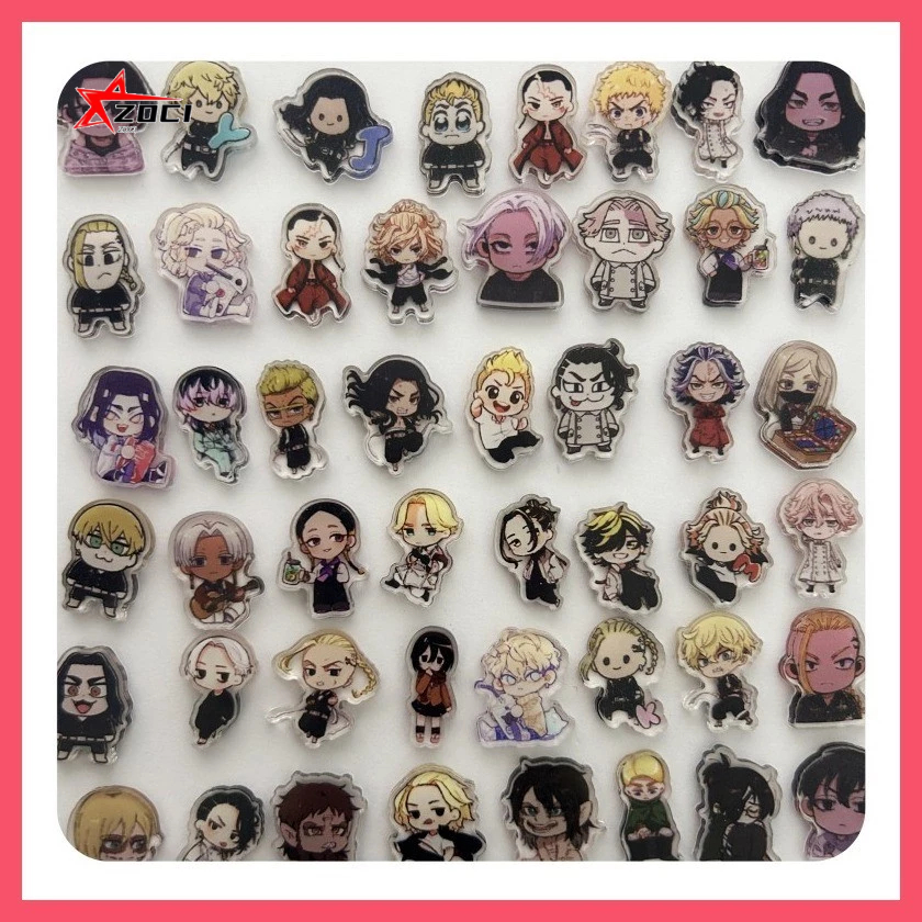 10 Miếng (Ngẫu Nhiên) 2cm Tokyo Revengers Draken Mikey Baji Mitsuya Takemichi Acrylic Mảnh Nhỏ Mảnh Nhỏ Acrylic Handmade diy Vật tư tiêu hao Acrylic Mảnh Mini Hỗn Hợp