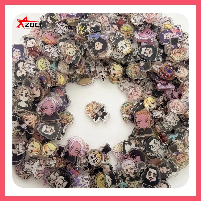 10 Miếng (Ngẫu Nhiên) 2cm Tokyo Revengers Draken Mikey Baji Mitsuya Takemichi Acrylic Mảnh Nhỏ Mảnh Nhỏ Acrylic Handmade diy Vật tư tiêu hao Acrylic Mảnh Mini Hỗn Hợp