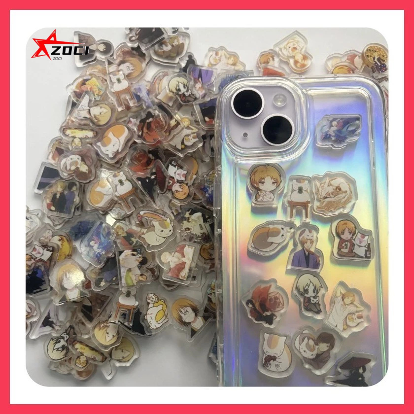 10 Miếng (Ngẫu Nhiên) 2cm Sách Của Những Người Bạn Của natsume natsume yuujinchou Madara natsume reiko Acrylic Mảnh Nhỏ Acrylic Handmade diy Vật Dụng Tiêu Dùng Acrylic Mảnh Mini Hỗn Hợp Gói