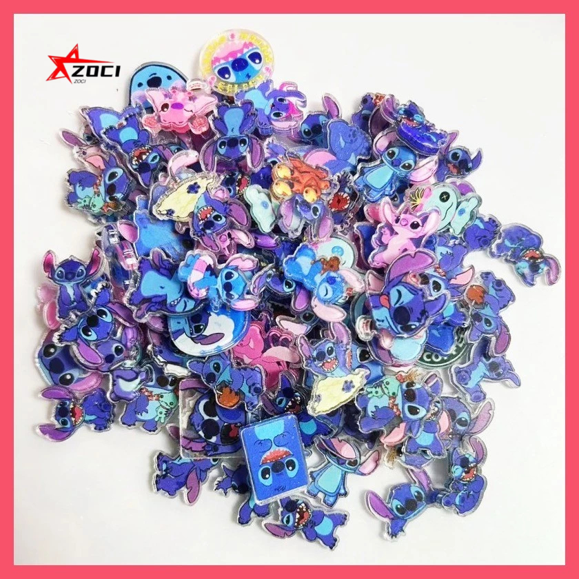 10 Miếng (Ngẫu Nhiên) 2cm Stitch Abomination Lilo Pelekai Reuben Woops Acrylic Mảnh Nhỏ Acrylic Handmade diy Vật tư tiêu hao Acrylic Piece Mini Hỗn Hợp Gói