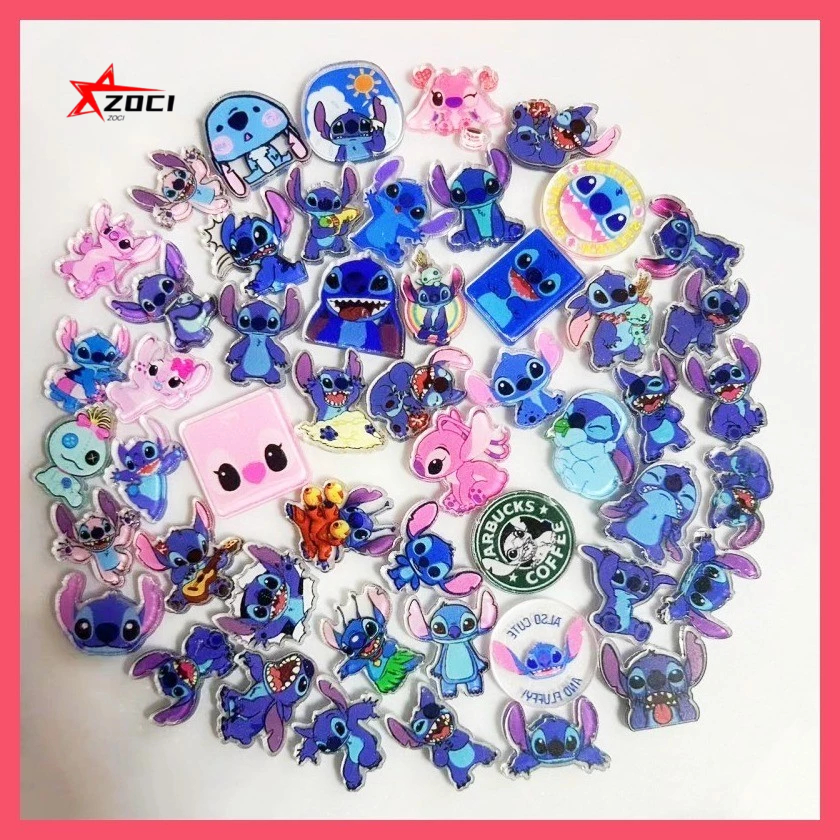 10 Miếng (Ngẫu Nhiên) 2cm Stitch Abomination Lilo Pelekai Reuben Woops Acrylic Mảnh Nhỏ Acrylic Handmade diy Vật tư tiêu hao Acrylic Piece Mini Hỗn Hợp Gói