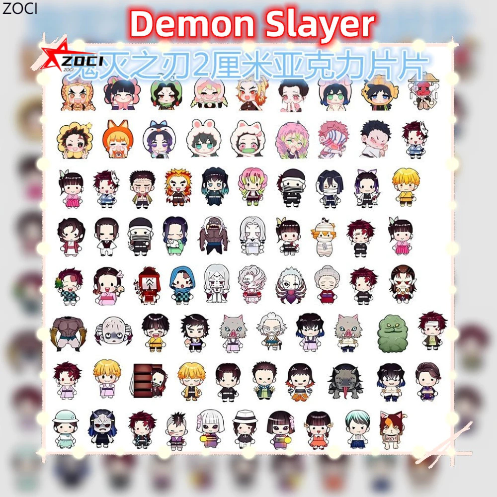 10 Miếng (Ngẫu Nhiên) 2cm Demon Slayer Tomioka Nezuko Zenitsu shinobu Tấm Acrylic DIY Phụ Kiện Lắc Phụ Kiện Âm Nhạc Nhiều Phong Cách Vỏ Điện Thoại Hỗn Hợp