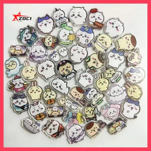 50-100 Miếng (Ngẫu Nhiên) 2cm chiikawa Acrylic Tấm Handmade diy Khung Ảnh Vật Liệu Trang Trí Tủ Lạnh Miếng Dán Điện Thoại Móc Khóa