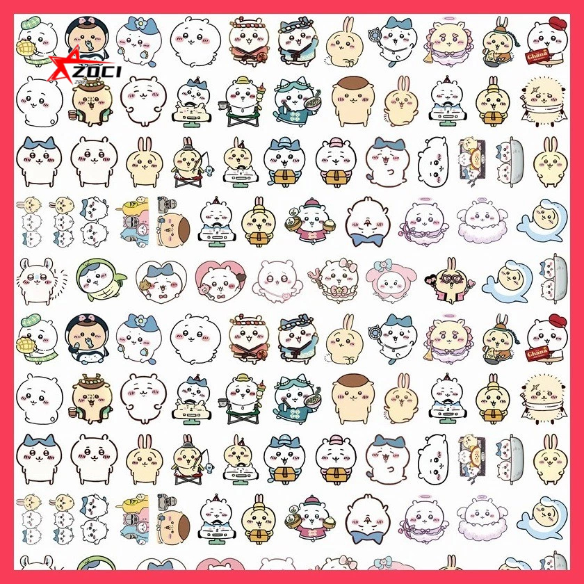 50-100 Miếng (Ngẫu Nhiên) 2cm chiikawa Acrylic Tấm Handmade diy Khung Ảnh Vật Liệu Trang Trí Tủ Lạnh Miếng Dán Điện Thoại Móc Khóa