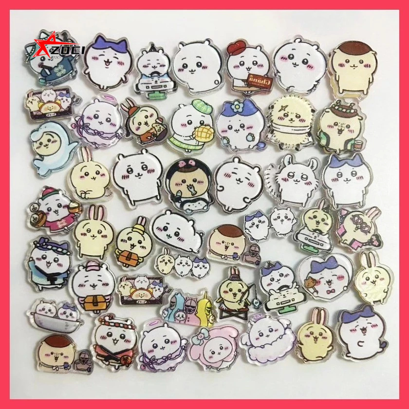 10 Miếng (Ngẫu Nhiên) 2cm chiikawa Acrylic Tấm diy Tiện Ích Mini Ngôi Sao Hoạt Hình Truyện Tranh Acrylic