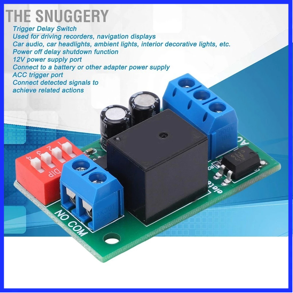 The Snuggery Kích hoạt Trễ Tắt Nguồn Module Relay Cổng ACC PCB Board ...