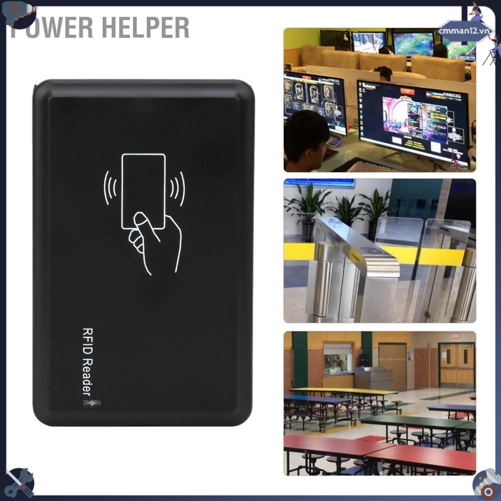 Power Helper Đầu đọc thẻ ID 125Khz Thiết bị giao diện máy chủ USB 2.0 ...