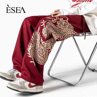 Quần nam ESEA, thời trang và phổ biến Năm rồng phiên bản giới hạn năm hoàng đạo mới phong cách Trung Quốc chất lượng cao thiết kế phong cách trung tính quần dài phong cách hip-hop hip-hop