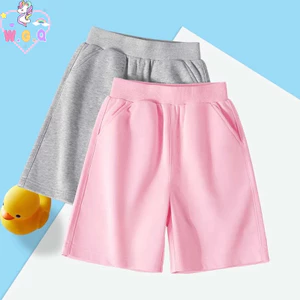 W.G.Q Quần đùi bé gái，100% cotton vải，Mềm mại thoải mái，Với in dễ thương