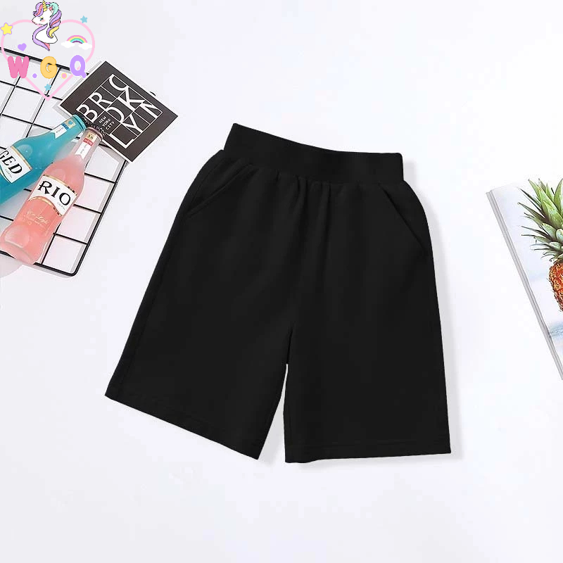 W.G.Q Quần đùi bé gái，100% cotton vải，Mềm mại thoải mái，Với in dễ thương