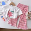 90-140cm Bé Gái Mùa Hè Mỏng Rộng Quần Muỗi Cho Bé Thời Trang In Hình Quần Thẳng Thoáng Khí