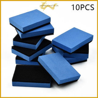 Set 10 Miếng Bọt Biển nano Lau Chùi Đánh Bóng Xe Hơi Đa Năng