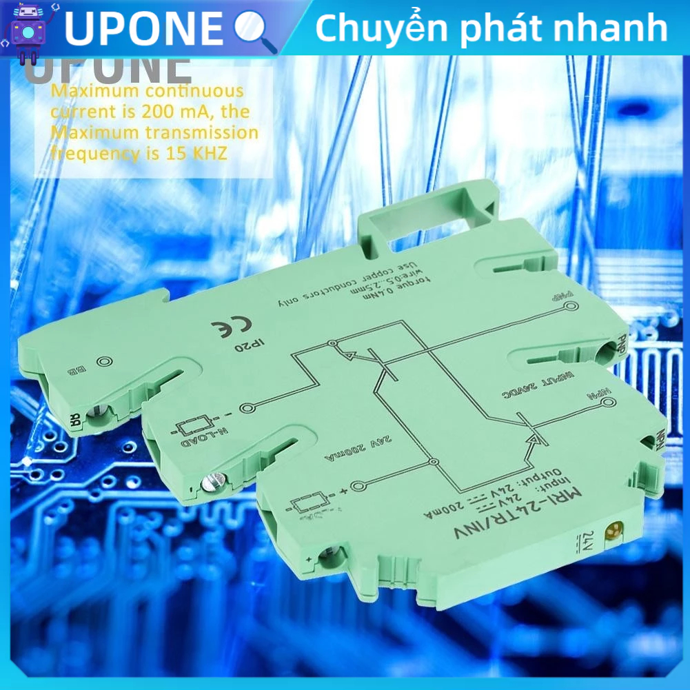 UPONE Bộ chuyển đổi tín hiệu MRI‑24TR/INV NPN PNP Cảm biến PLC Mô-đun ...
