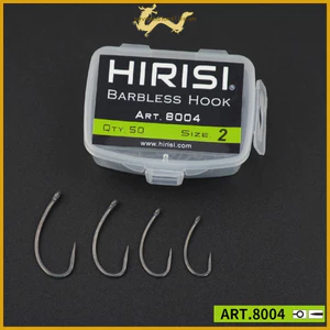 Secl 50 Cái / hộp Thép Carbon Cao Cong Shank Cá chép Móc Câu Cá Barbless Fishhooks