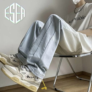 Quần jean nam ESEA, thời trang Mỹ dáng rộng giản dị xuân hè phong cách đẹp trai cao cấp unisex thương hiệu quần jean hợp thời trang