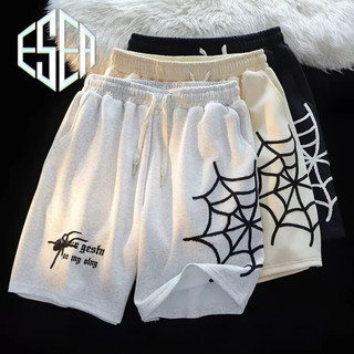 Quần Short Nam ESEA American Retro POP Nhện In Rời Đi Biển Quần Thể Thao Hợp Thời Trang