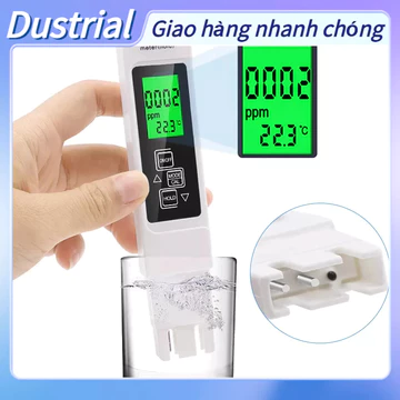 [Hàng Sẵn] BÚT ĐO TDS 3 IN 1 - MÁY ĐO TDS THỬ NƯỚC SẠCH LOẠI TỐT Dustrial B.