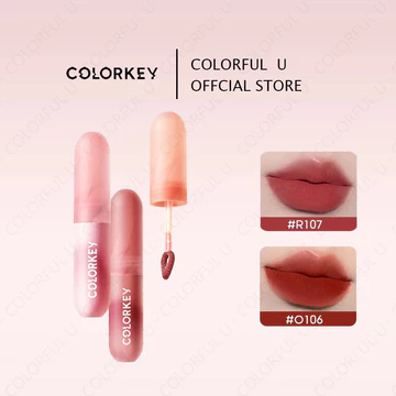 COLORKEY Son môi lip mousse son môi bùn son lì nhung màu 2g