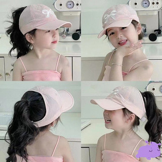 Mũ chống nắng bán mỏng khô nhanh cho trẻ em, mũ chống nắng trẻ em, mũ đuôi ngựa, mũ bóng chày, mũ bé gái