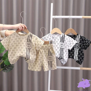 Set Đồ 2 Món Gồm Áo Tay Ngắn Và Quần Ngắn Thời Trang Dành Cho Trẻ Em 1-8 Tuổi