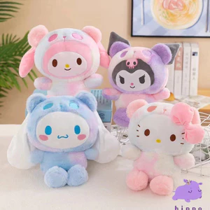 23 cm đầy màu sắc hello kitty đồ chơi kawaii sang trọng mềm động vật sang trọng búp bê