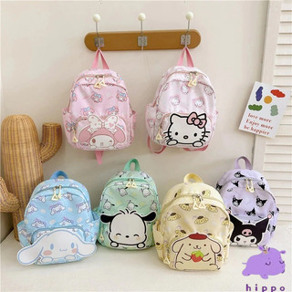 🎀Balo đi học siêu nhẹ họa tiết hoạt hình xinh xắn cho bé gái mẫu giáo,Ba lô trẻ em Kuromi, có hai kích cỡ