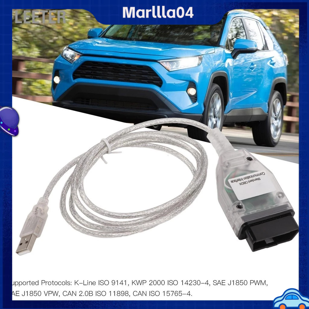 FlEETER J2534 Cáp MINI VCI Dây chẩn đoán nhựa Obd2 cho KLine ISO 9141 ...