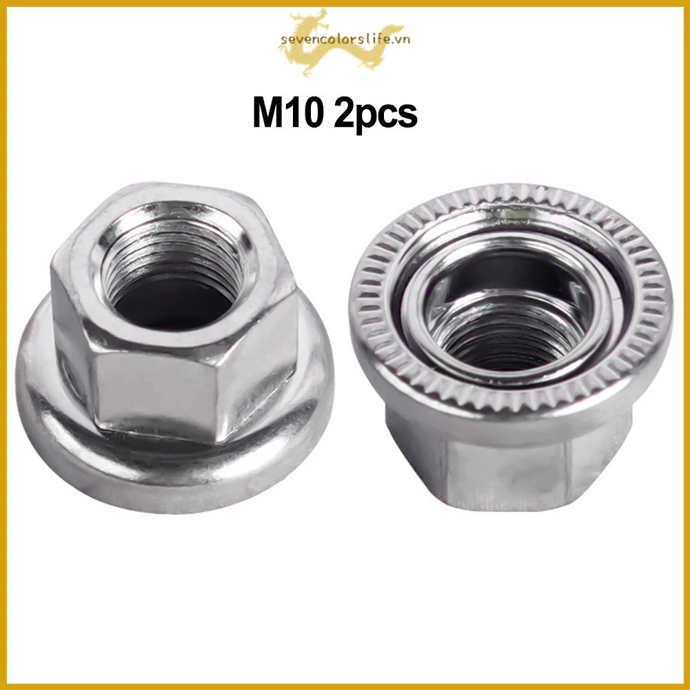 Secl 2 Chiếc Xe Đạp Phi Hành Đoàn Đai Ốc Xe Đạp Vít M9 M10 3 / 8 Vít Đai Ốc Cho Xe Đạp Trung Tâm