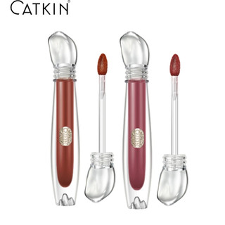 CATKIN Fairy Tale Liquid Lipstick Lip Glaze Nhung mờ trà nâu màu đỏ nhung 1.5g