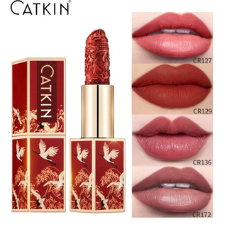 CATKIN Rouge Lipstick Màu dán đậu màu hạt tiêu nhỏ Son môi tông màu cam