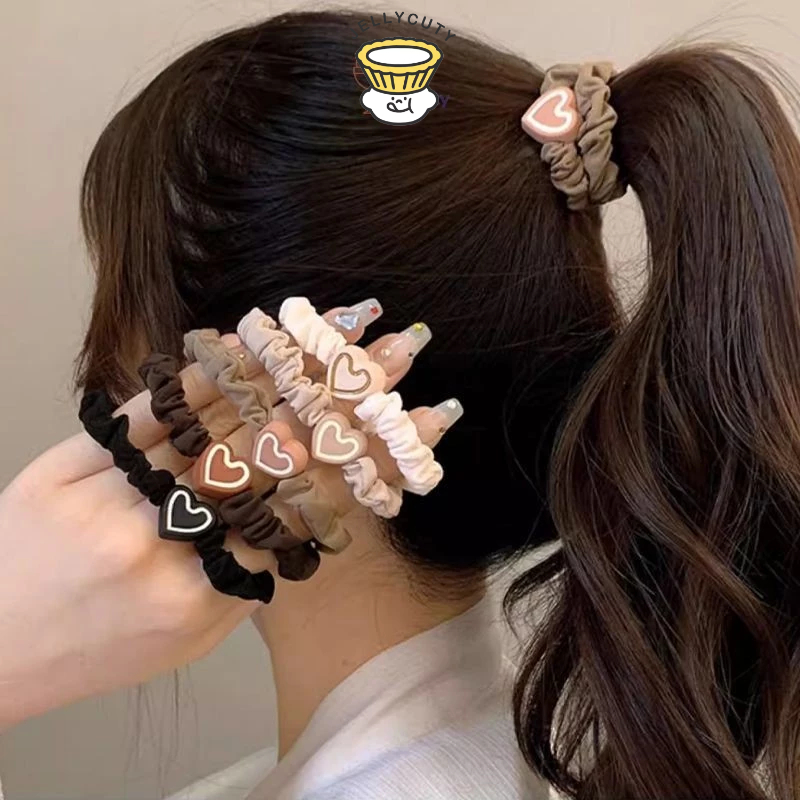 🍥jellycuty🍥Thun cột tóc nữ Hàn Quốc dễ thương iLita phụ kiện buộc tóc đẹp nhiều màu xanh, đỏ, tím, vàng, trắng, đen