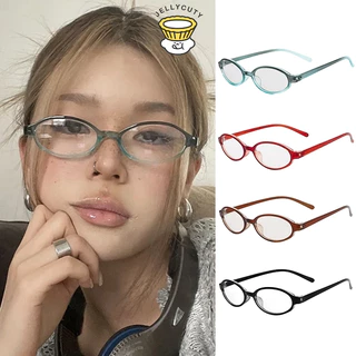 🍥jellycuty🍥 👓Kính Mát Y2K Vintage Màu Đỏ Trong Suốt Ống Kính Chữ Nhật Nẹp Kính Mắt Dành Cho Nữ Bé Gái Thời Trang Ngoài Trời Kính Mắt Cosplay Đồ