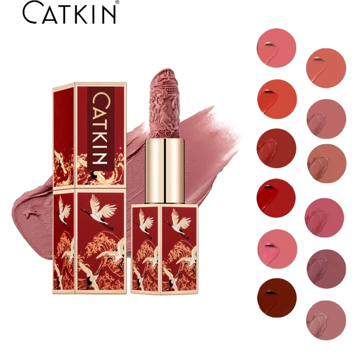 Son Thỏi CATKIN Rouge Lipstick Son lì phong cách Trung hoa dưỡng ẩm chống thấm nước lâu trôi cao cấp
