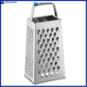 【FEELING 】9’’ Cheese Grater Box Sided Cheese Shredder Stainless Steel Kitchen Tool
