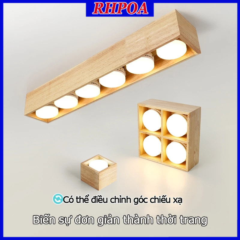 RHPOA đèn chiếu theo dõi bằng gỗ rắn Đèn trần GX53 | Shopee Việt Nam