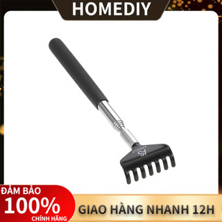 Dụng Cụ Gãi Lưng 5 Phần 20-68cm Bằng Kim Loại Màu Đen Tiện Dụng
